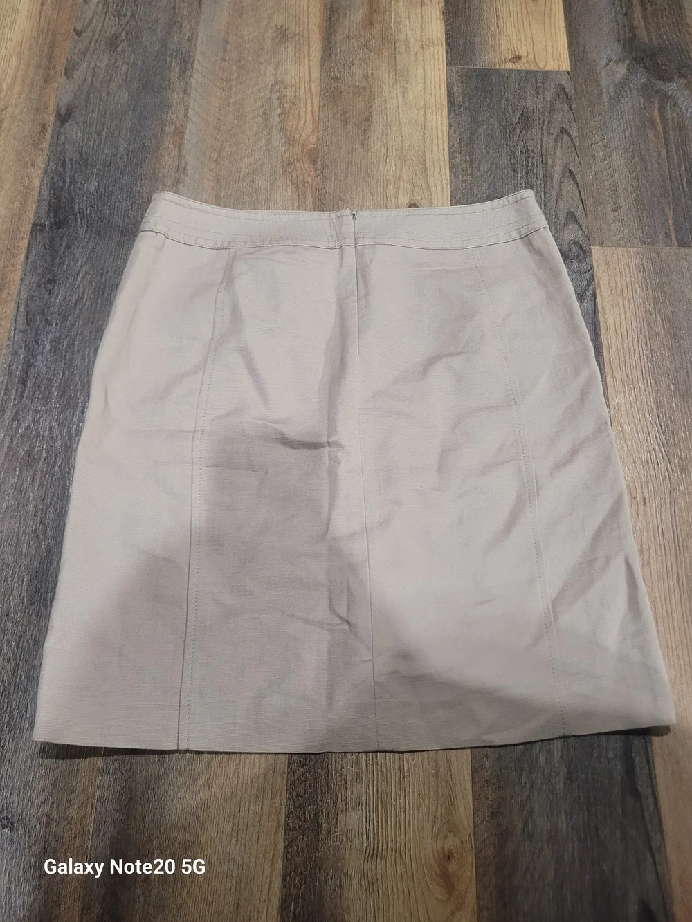 Tory Burch Driftwood Tan Liotta Cotton Blend Skirt Size 6 NWT